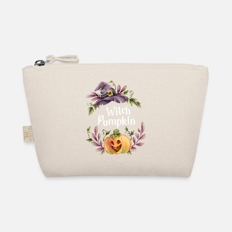 Floral Witch Pumpkin Organic Pouch