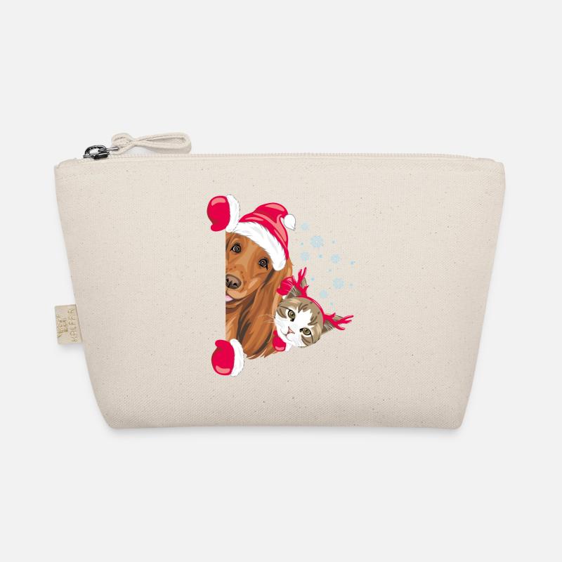 Peeking Santa Cocker Spaniel chien et chat Trousse biologique