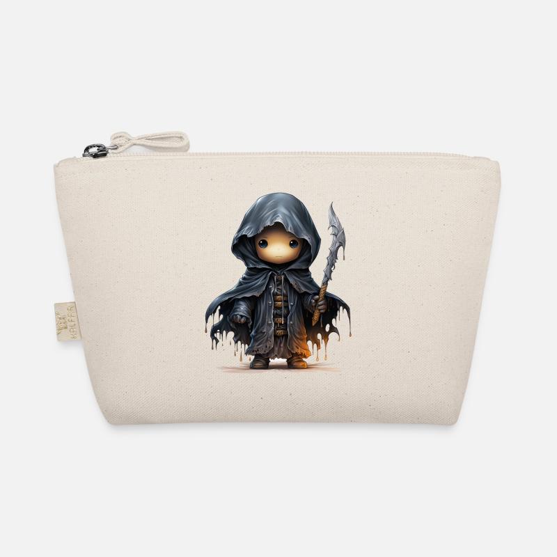 Cute Ghost With Sword Fantasy Shirt Organic Pouch