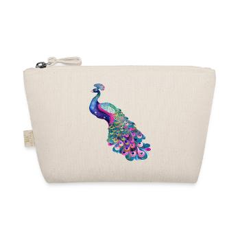 peacock bird colorful beautiful fantasy colorful - Organic Pouch - nature - Front