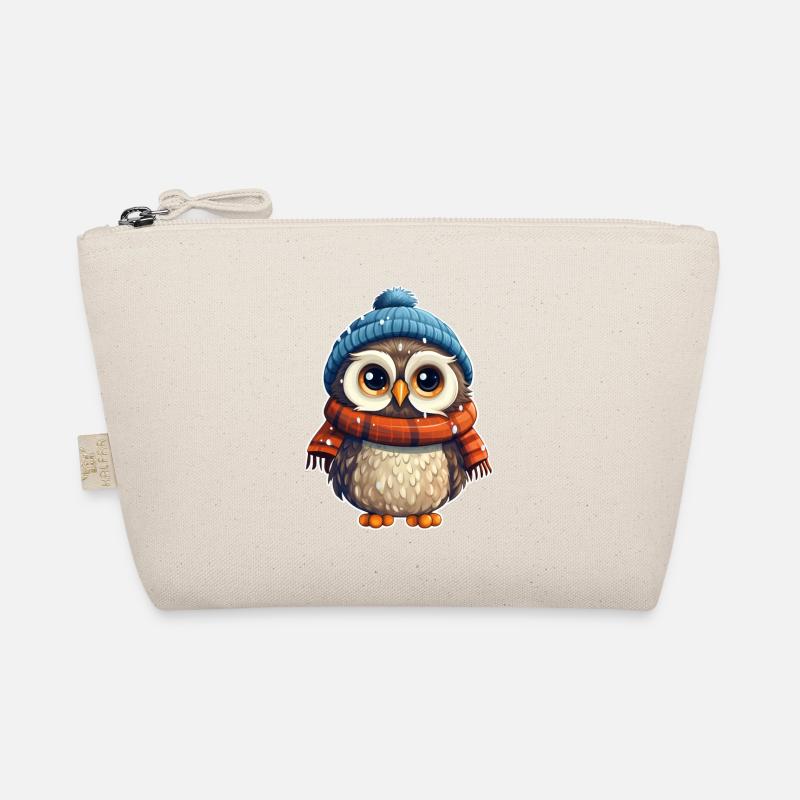 Winter Cute Owl Organic Pouch