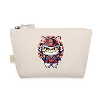 Chat samouraï #3 - Trousse biologique - nature - Devant