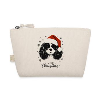 Cavalier King Charles Spaniel - Merry Christmas - Organic Pouch - nature - Front