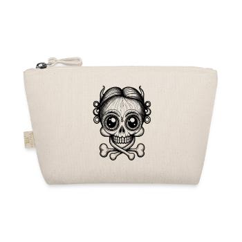 Fascination of horror: shirt, cute skull - Organic Pouch - nature - Front