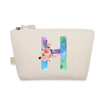 Lettre H watercolor - Trousse biologique - nature - Devant