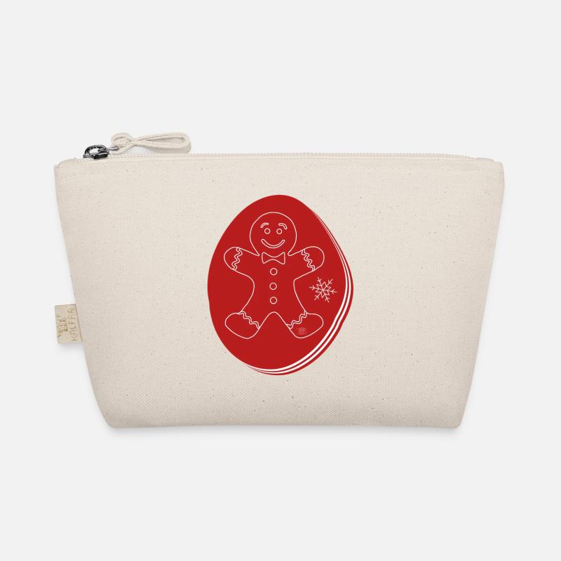 "Biscuit", boho line art design, series "Xmas" Organic Pouch