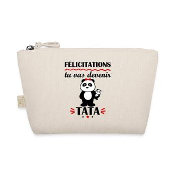 Tu vas devenir tata, annonce grossesse, famille - Trousse biologique - nature - Devant