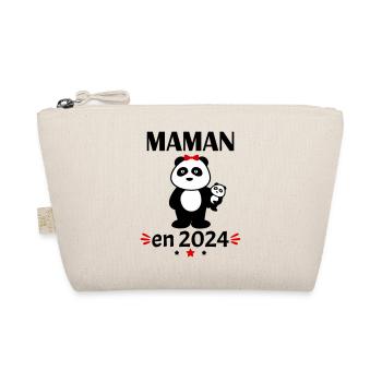 Maman en 2024, annonce grossesse, famille - Trousse biologique - nature - Devant