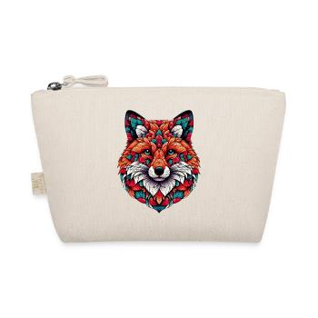 Fox decorated with Mandalas - Organic Pouch - nature - Front