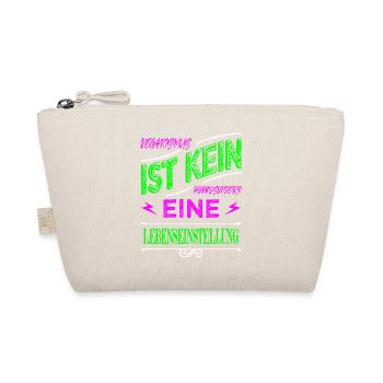 geburtstagsgeschenkidee bday veganer gesundheit - Bio-Täschchen - Natur - Vorne