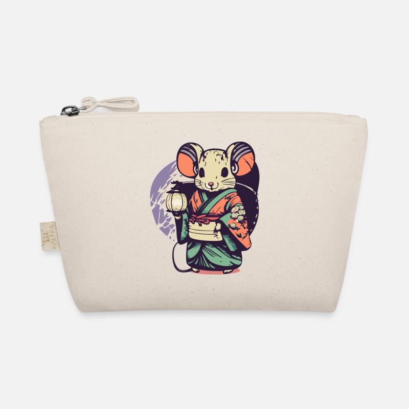 Maus im Kimono Bio-Täschchen