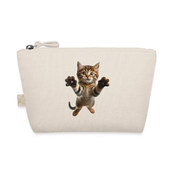 Mignon petit chat qui saute - Trousse biologique - nature - Devant
