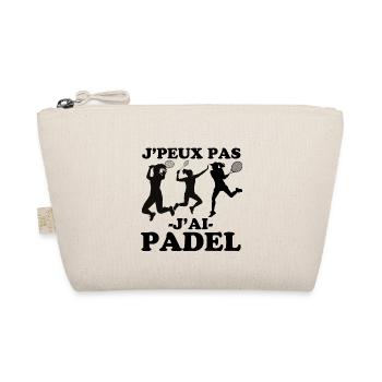 Femme joueuse de padel 1 - Trousse biologique - nature - Devant