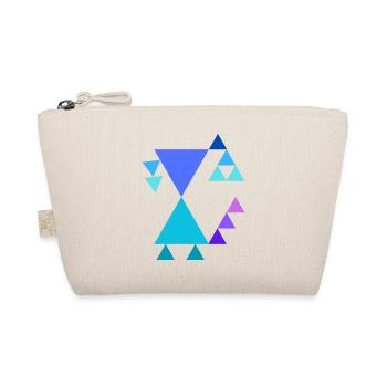 Triangle pattern - Organic Pouch - nature - Front