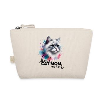 Best Cat Mom Ever Saying - Organic Pouch - nature - Front