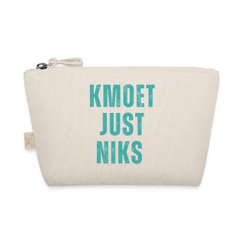 Kmoet just niks, Antwerps dialect Shirts - Trousse biologique - nature - Devant