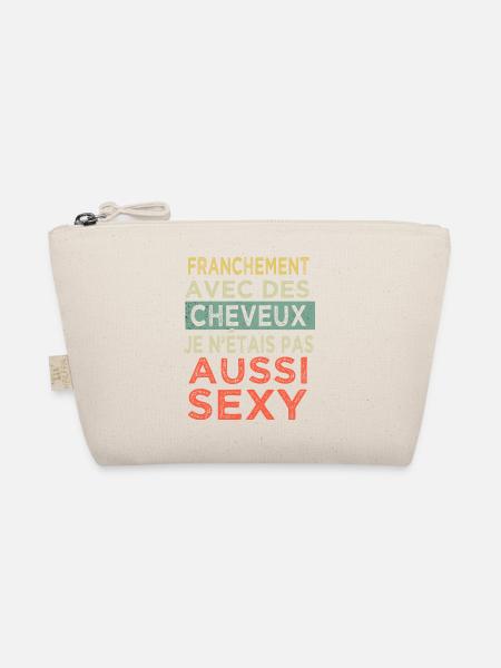 cheveux homme sans cheveux humour homme sexy - Trousse biologique - nature - Devant