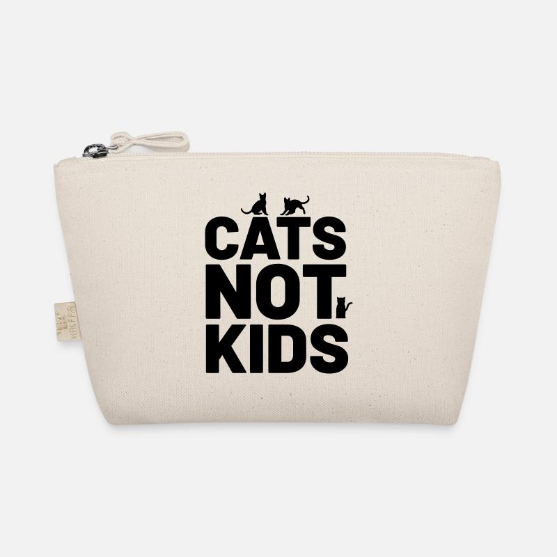 Cats not Kids Cat Sayings Organic Pouch