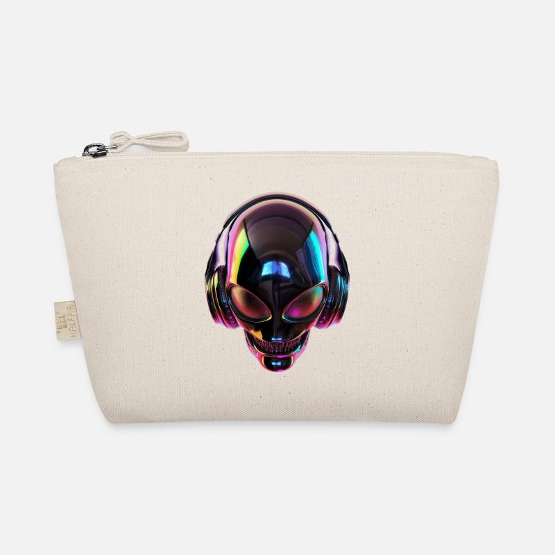 Tête extraterrestre noire avec écouteurs Trousse biologique