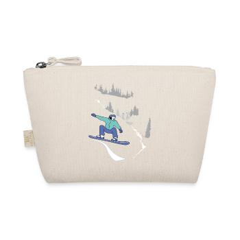 Snowboard, Winter Sports - Organic Pouch - nature - Front