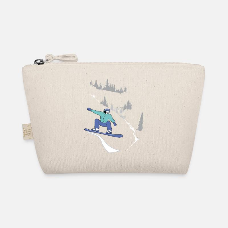Snowboard, Wintersport Bio-Täschchen