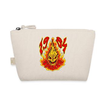 Smoker fire monster, 84' tees - Organic Pouch - nature - Front