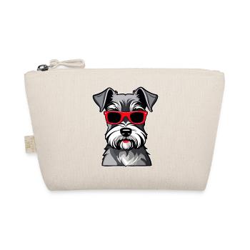Chien Schnauzer mignon avec lunettes II - Trousse biologique - nature - Devant