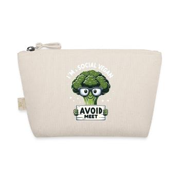 I'm a social vegan - Organic Pouch - nature - Front