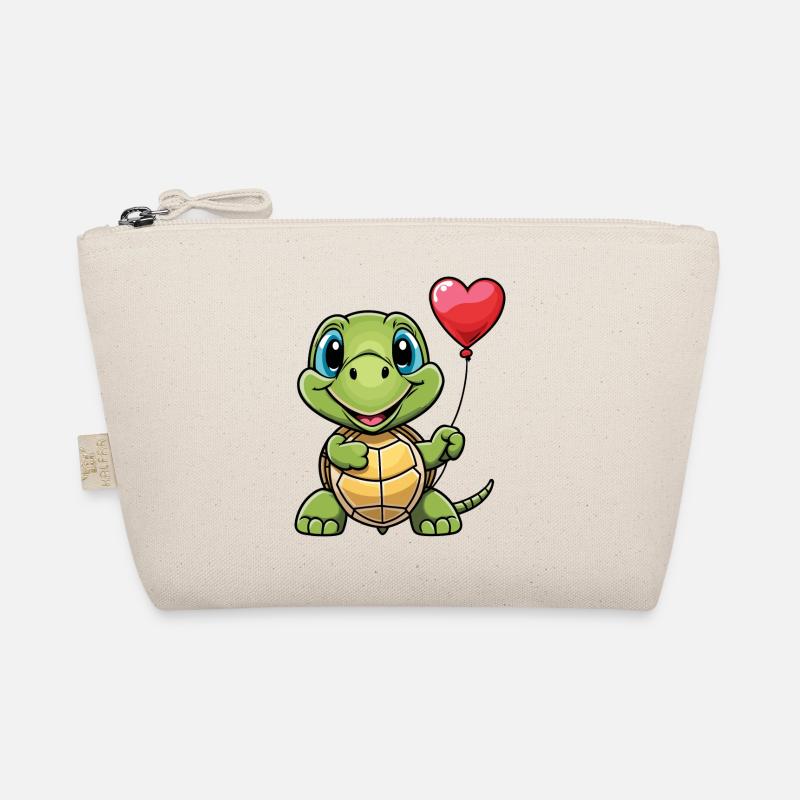Turtle Heart - Valentine's Day Organic Pouch