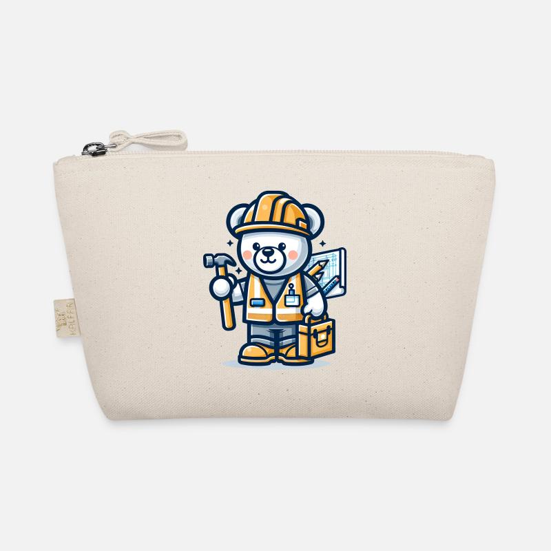 Ours mignon ouvrier de la construction Trousse biologique