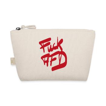 FCK AFD red - Organic Pouch - nature - Front