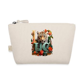 Tiger and Flowers Love - Organic Pouch - nature - Front