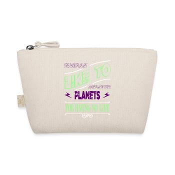 telescope funny sayings spaceship geek - Bio-Täschchen - Natur - Vorne