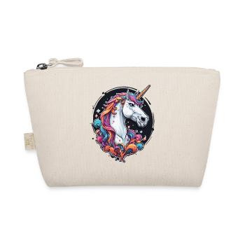 Unicorn / mythical creatures / fairy tales / magic / glitter - Organic Pouch - nature - Front