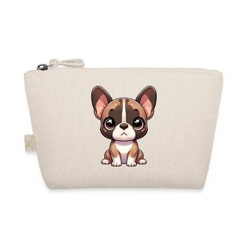 Digitale Illustration einer niedlichen französischen Bulldogge - Bio-Täschchen - Natur - Vorne