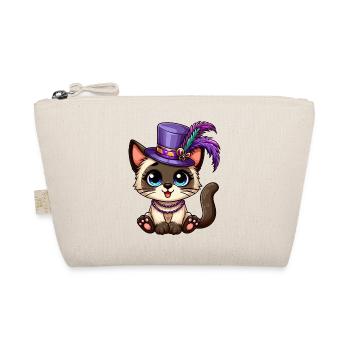 Chat siamois mignon Mardi Gras Comic - Trousse biologique - nature - Devant