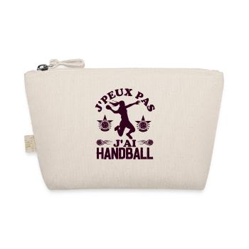 Joueuse de handball humour 2 - Trousse biologique - nature - Devant