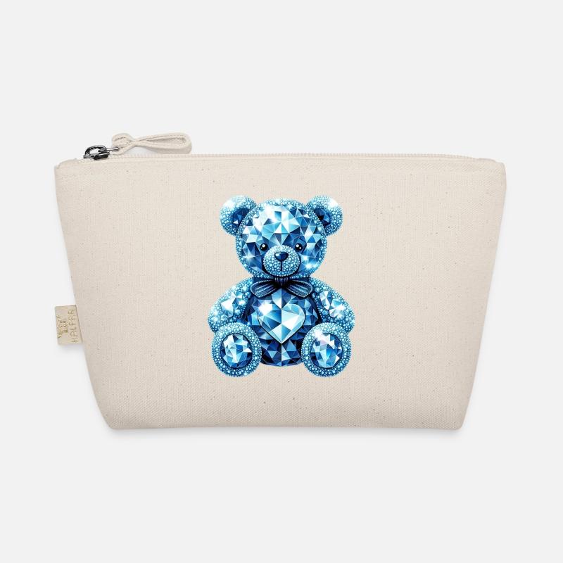 Crystal Bear Diamond Diamonds Organic Pouch