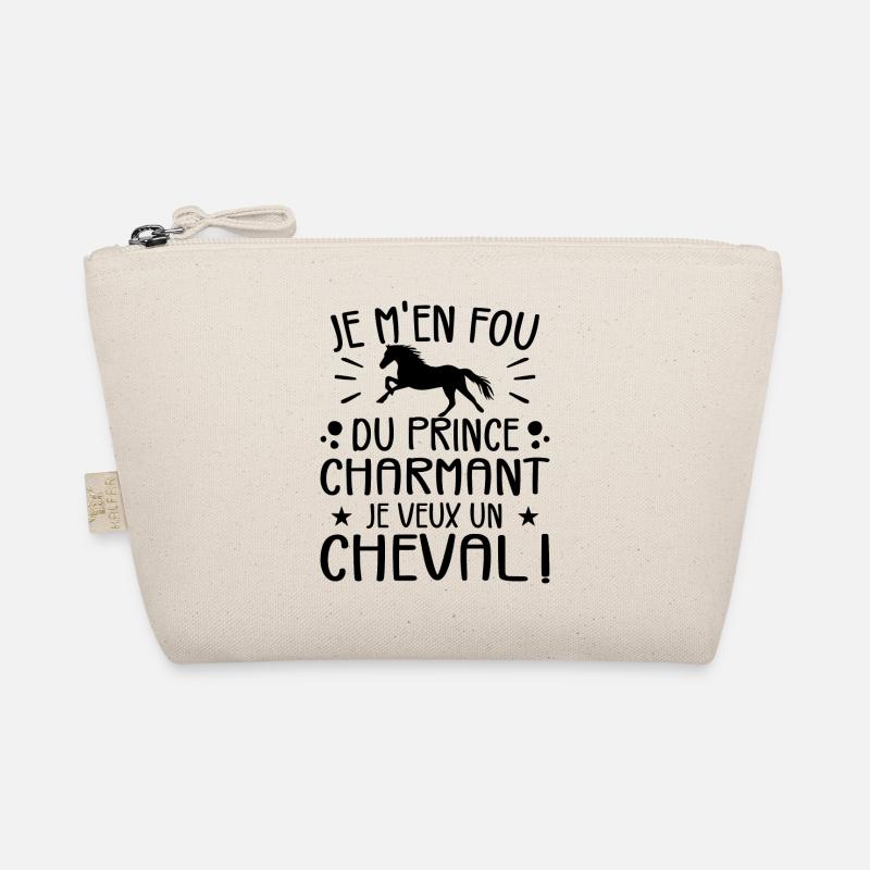 Ich kümmere mich nicht um den Märchenprinzen, ich will ein Pferd Bio-Täschchen
