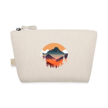 Alpine sunset in silhouette - Organic Pouch - nature - Front