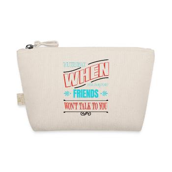 Quote Editor Funny Quote Costume Blogging Books - Organic Pouch - nature - Front