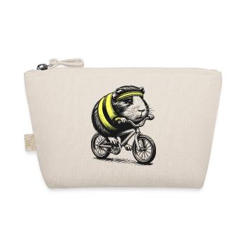 Cycling guinea pig - Organic Pouch - nature - Front