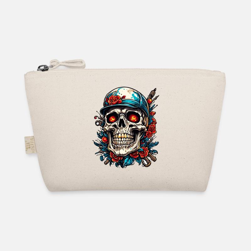 Skull / Totenkopf / Skelett / Gothic / Tattoo Bio-Täschchen