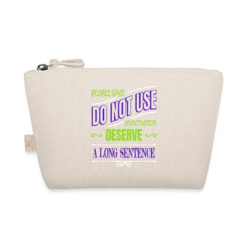 Joke Books Statement Bicycle Sayings Novelist Blog - Organic Pouch - nature - Front