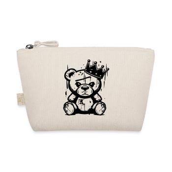 Bear King | Graffiti Street Art Handwritten Shirt - Organic Pouch - nature - Front