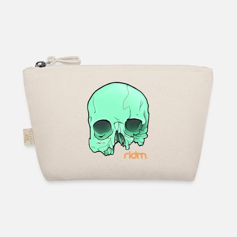 ridm green skull Bio-Täschchen
