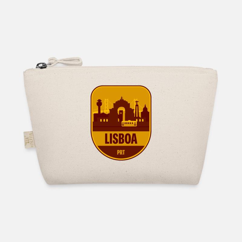 Lisboa Skyline Tram - Bio-Täschchen - Natur