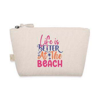 Life is Better at the Beach - Organic Pouch - nature - Front