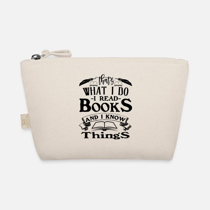reading read books - Organic Pouch - nature
