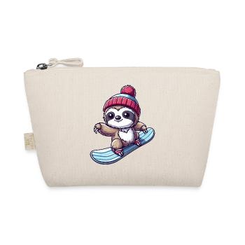 Paresseux Snowboarder Hiver Sports D’hiver Vacances - Trousse biologique - nature - Devant